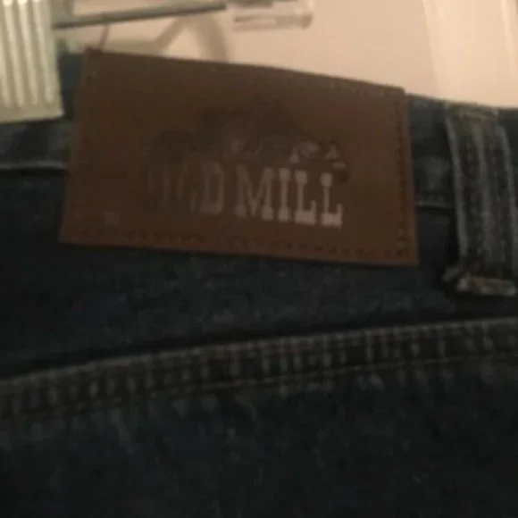 Old Mill Mens Fleece Lined Blue Denim Jeans Pants Sz 36 X 36